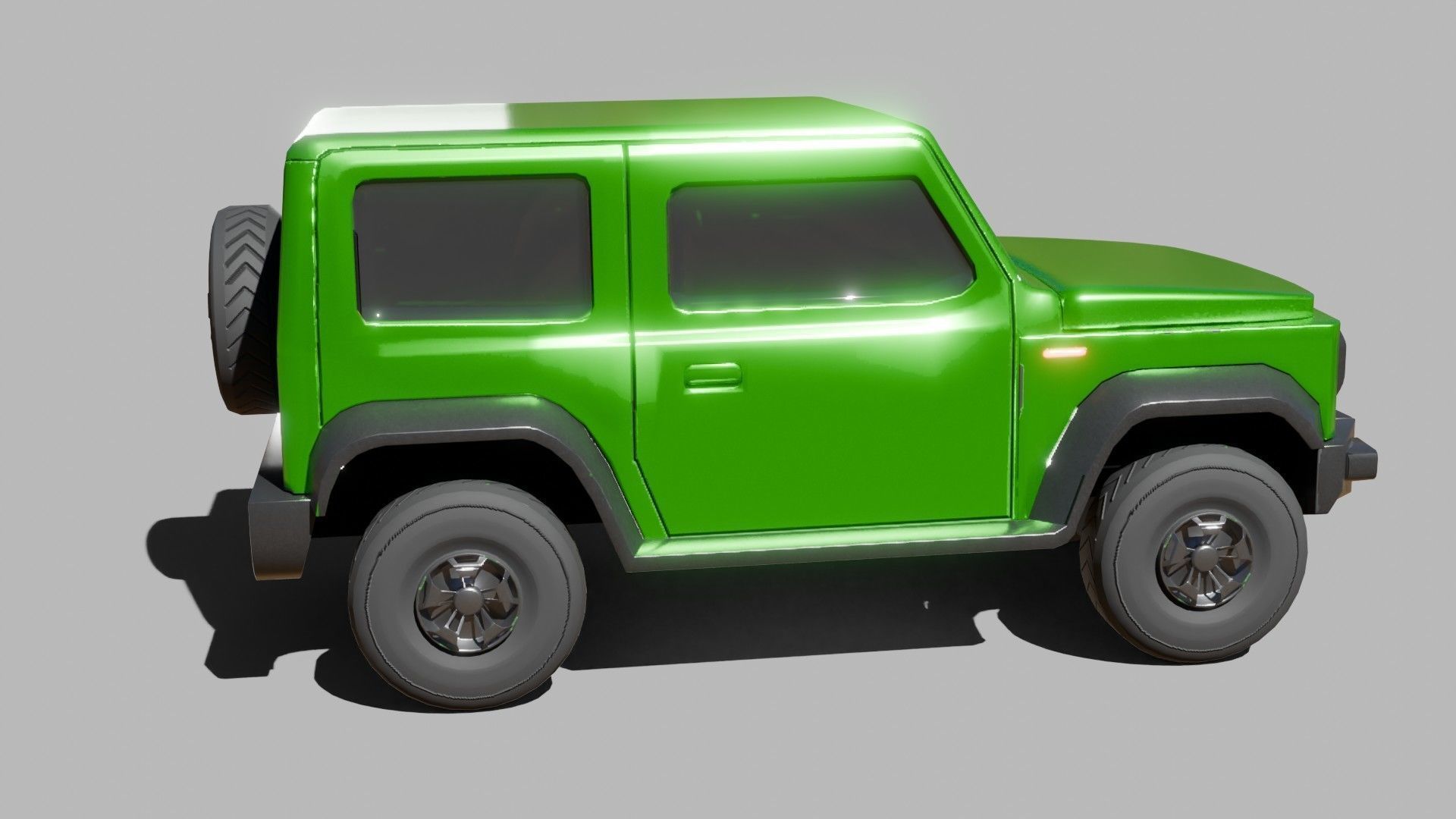 Jeep Vehicle - Game Ready - PBR Low-poly 3D model_10