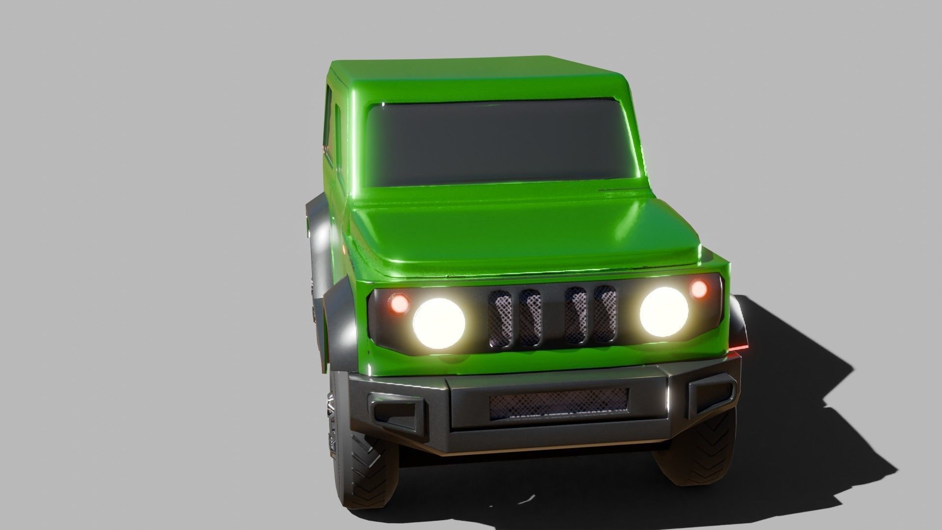 Jeep Vehicle - Game Ready - PBR Low-poly 3D model_13