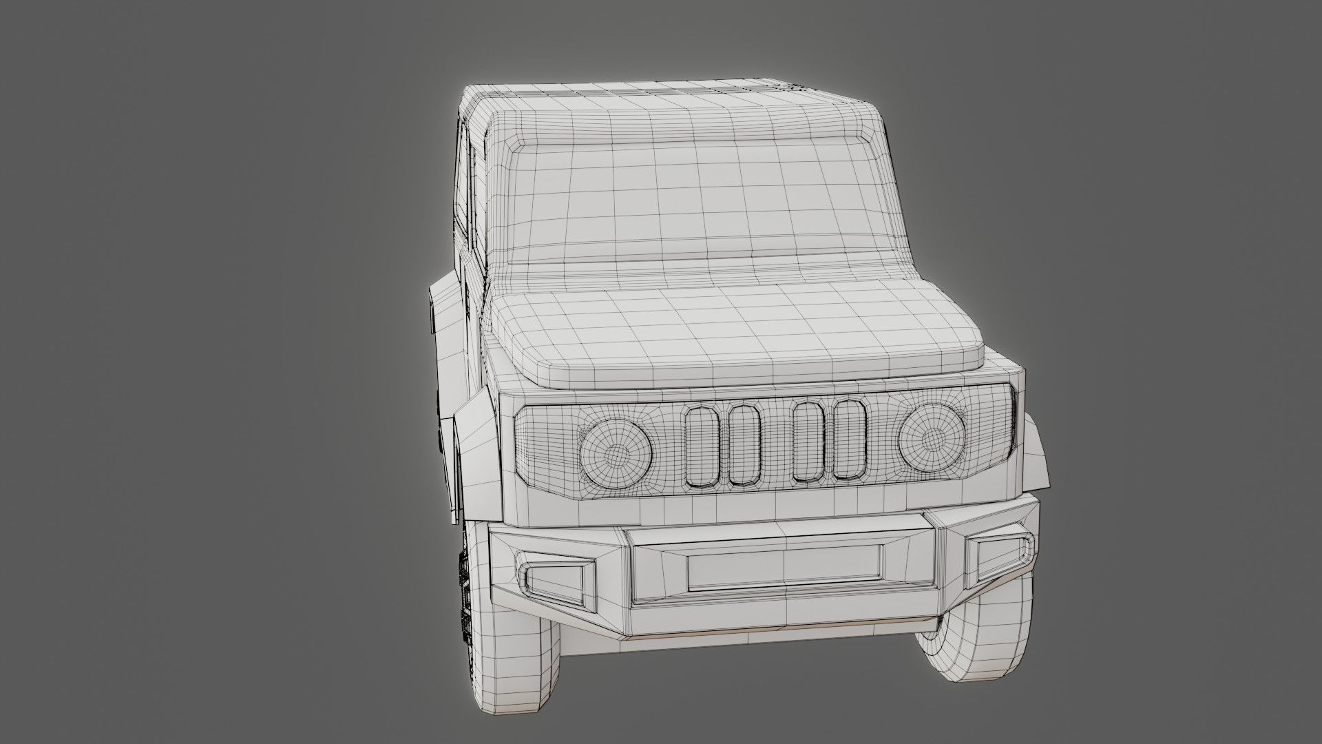 Jeep Vehicle - Game Ready - PBR Low-poly 3D model_28