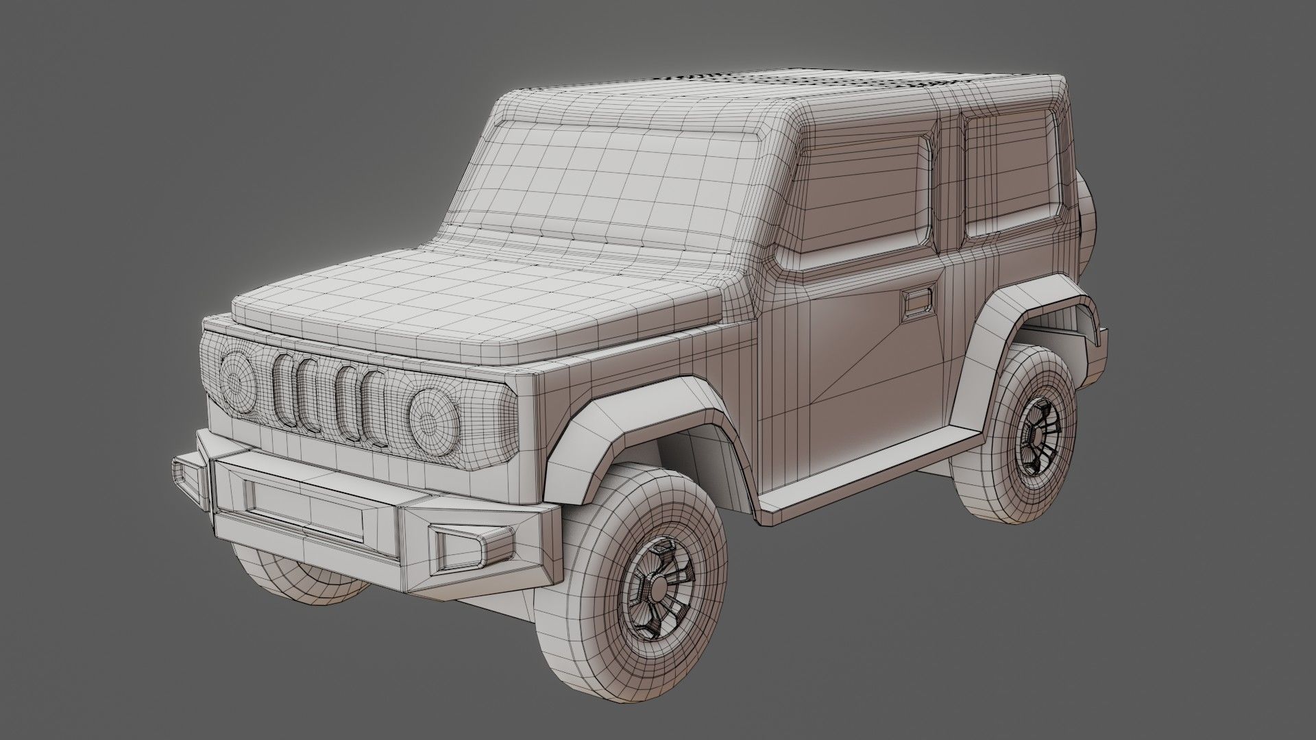 Jeep Vehicle - Game Ready - PBR Low-poly 3D model_15