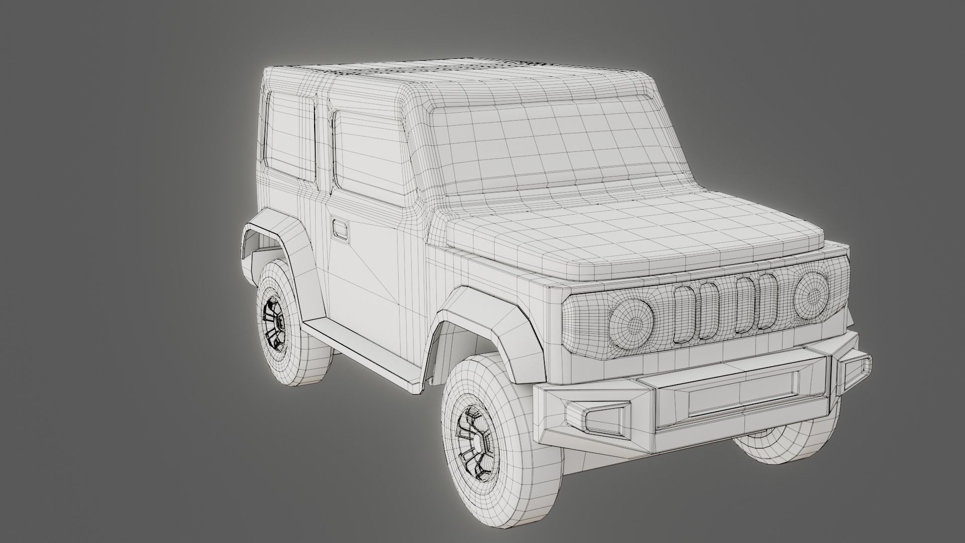 Jeep Vehicle - Game Ready - PBR Low-poly 3D model_27