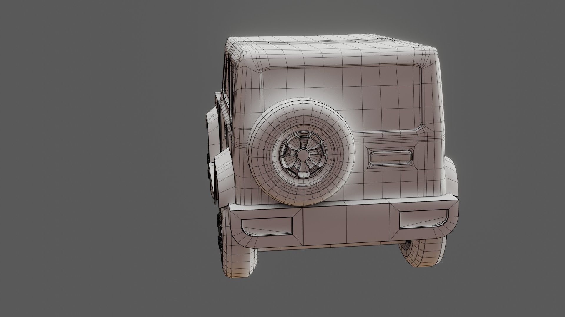 Jeep Vehicle - Game Ready - PBR Low-poly 3D model_22