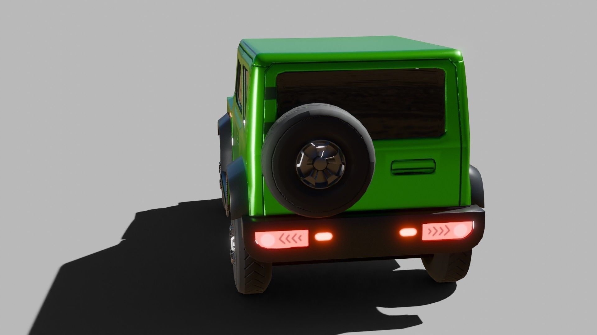 Jeep Vehicle - Game Ready - PBR Low-poly 3D model_7