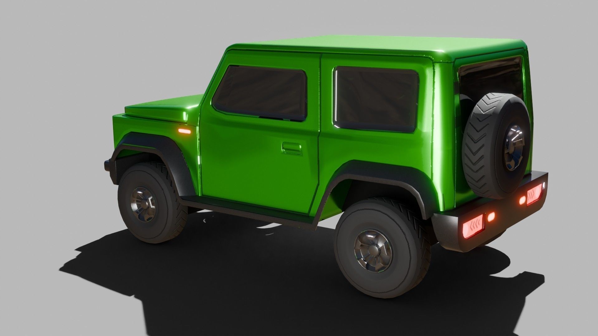 Jeep Vehicle - Game Ready - PBR Low-poly 3D model_5