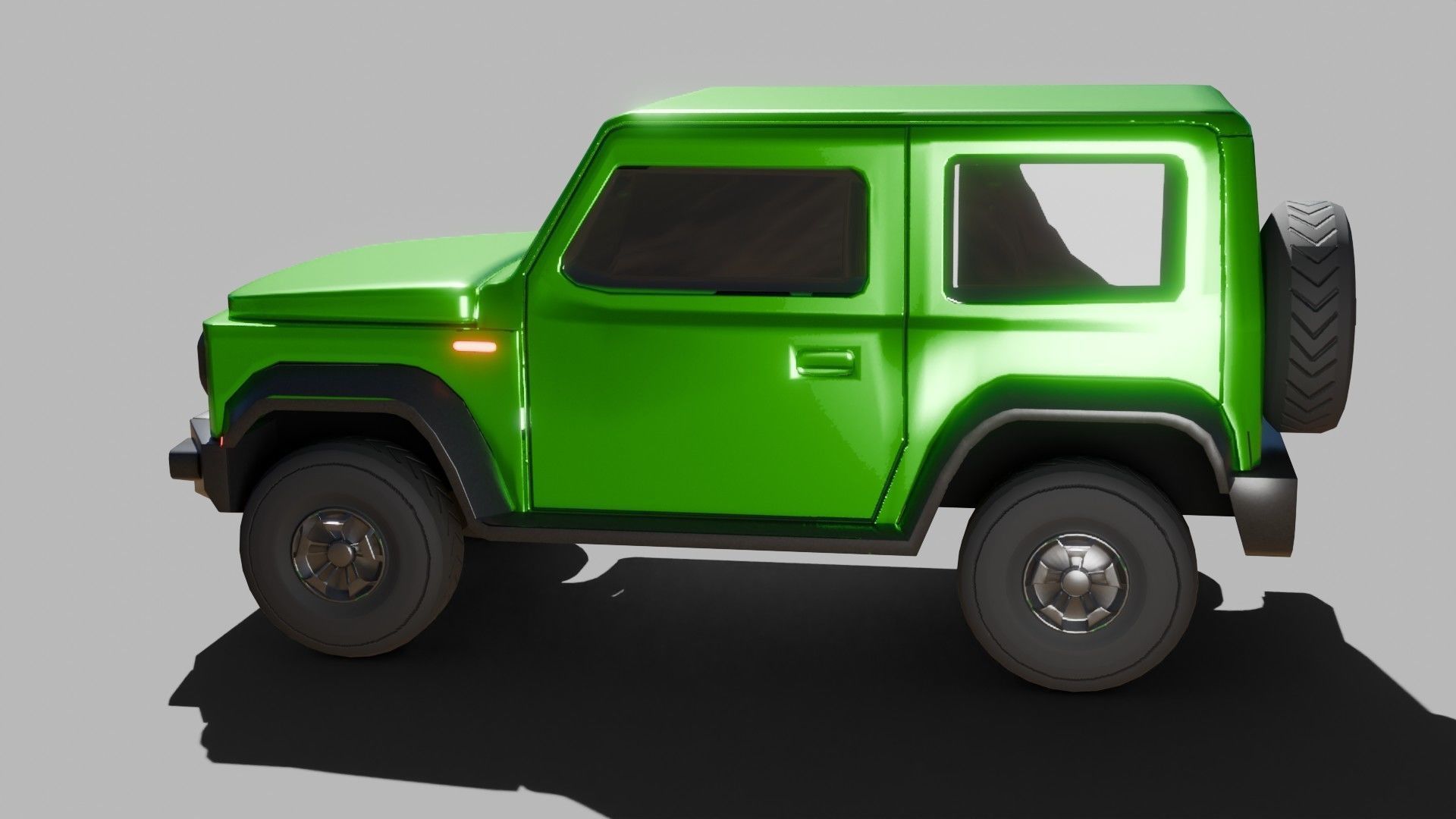 Jeep Vehicle - Game Ready - PBR Low-poly 3D model_4
