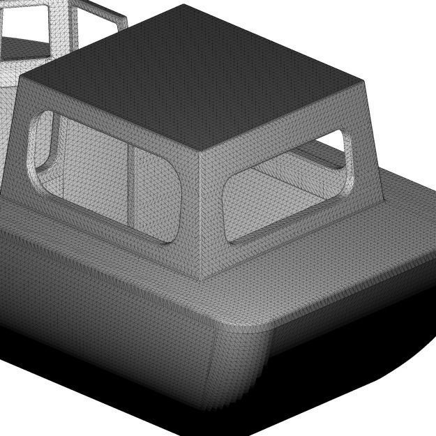 Glassy Tourist Boat 3D model_5