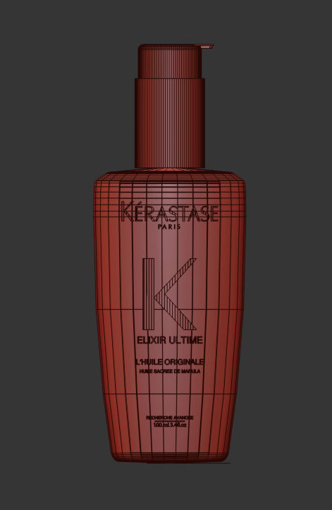 Kerastase Elixir Ultime Original Oil 3D Model 3D model_1