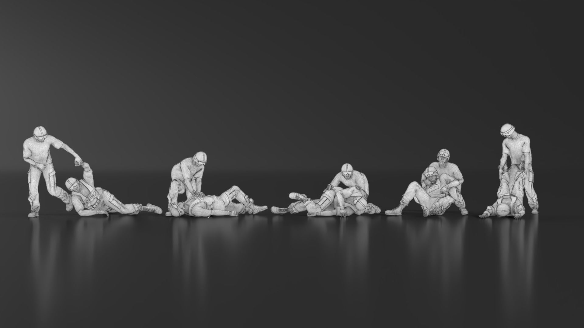 wounded soldier 3D print model_18