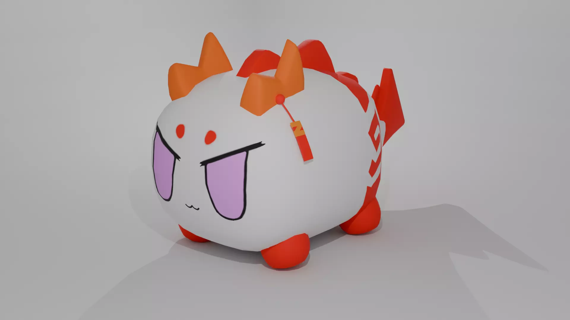 Nian Bean Free low-poly 3D model