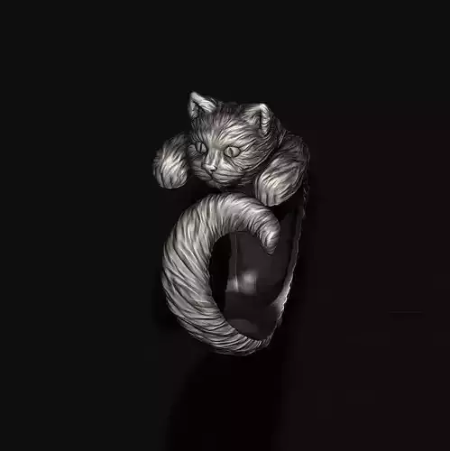 Cat ring 3D print model