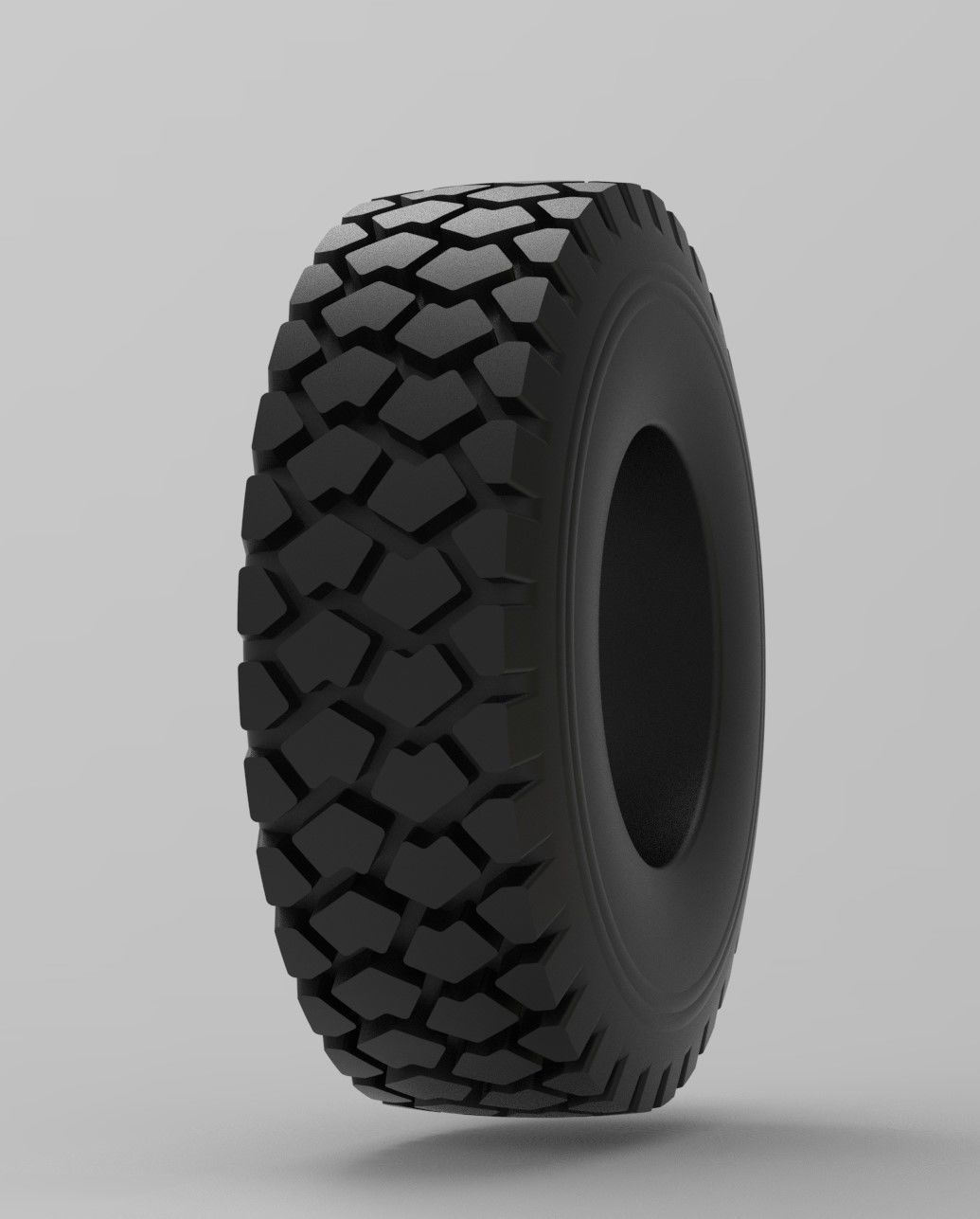 Mold for diecast military truck tire 1 Scale 1 to 25 3D print model_7