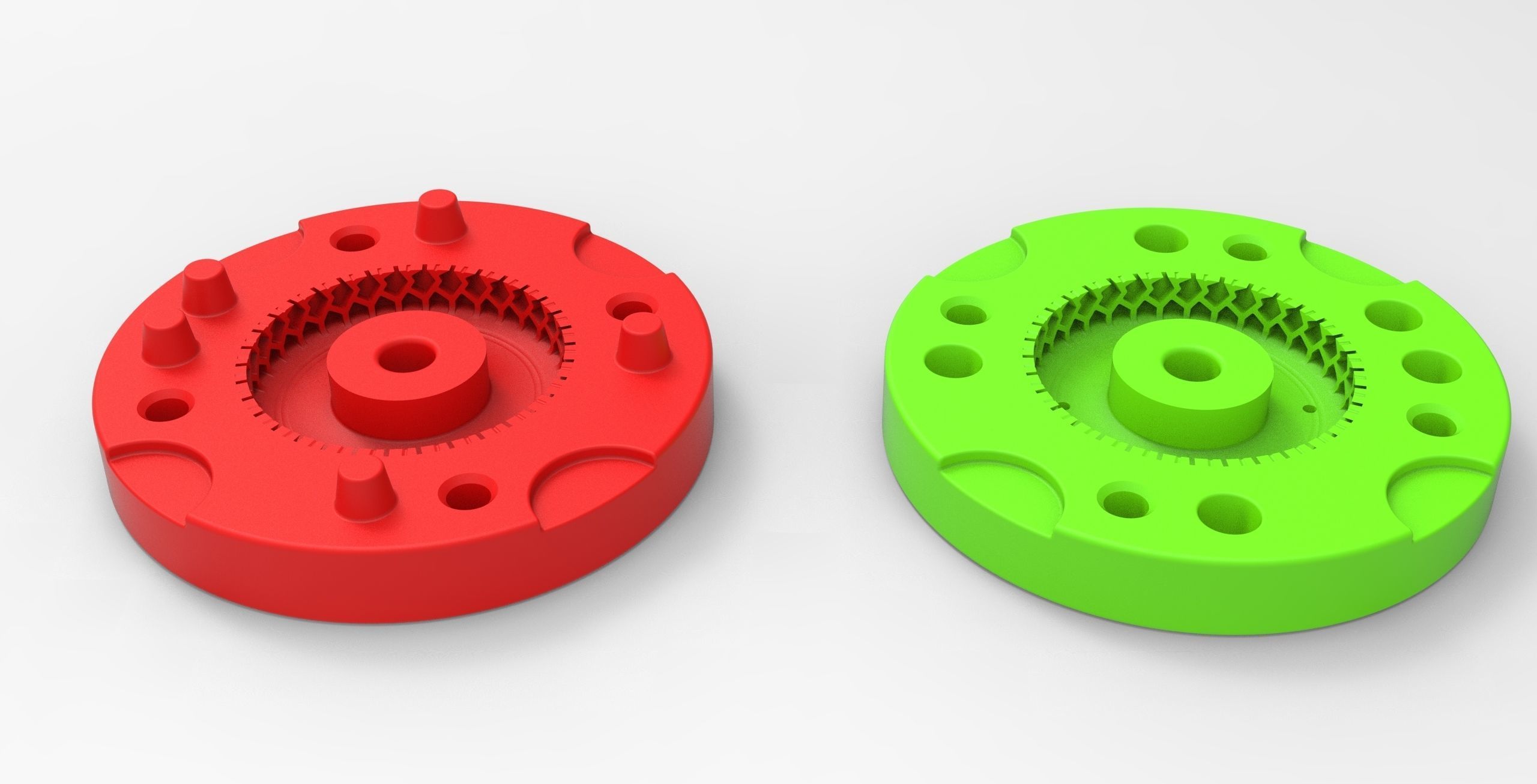 Mold for diecast military truck tire 1 Scale 1 to 25 3D print model_4