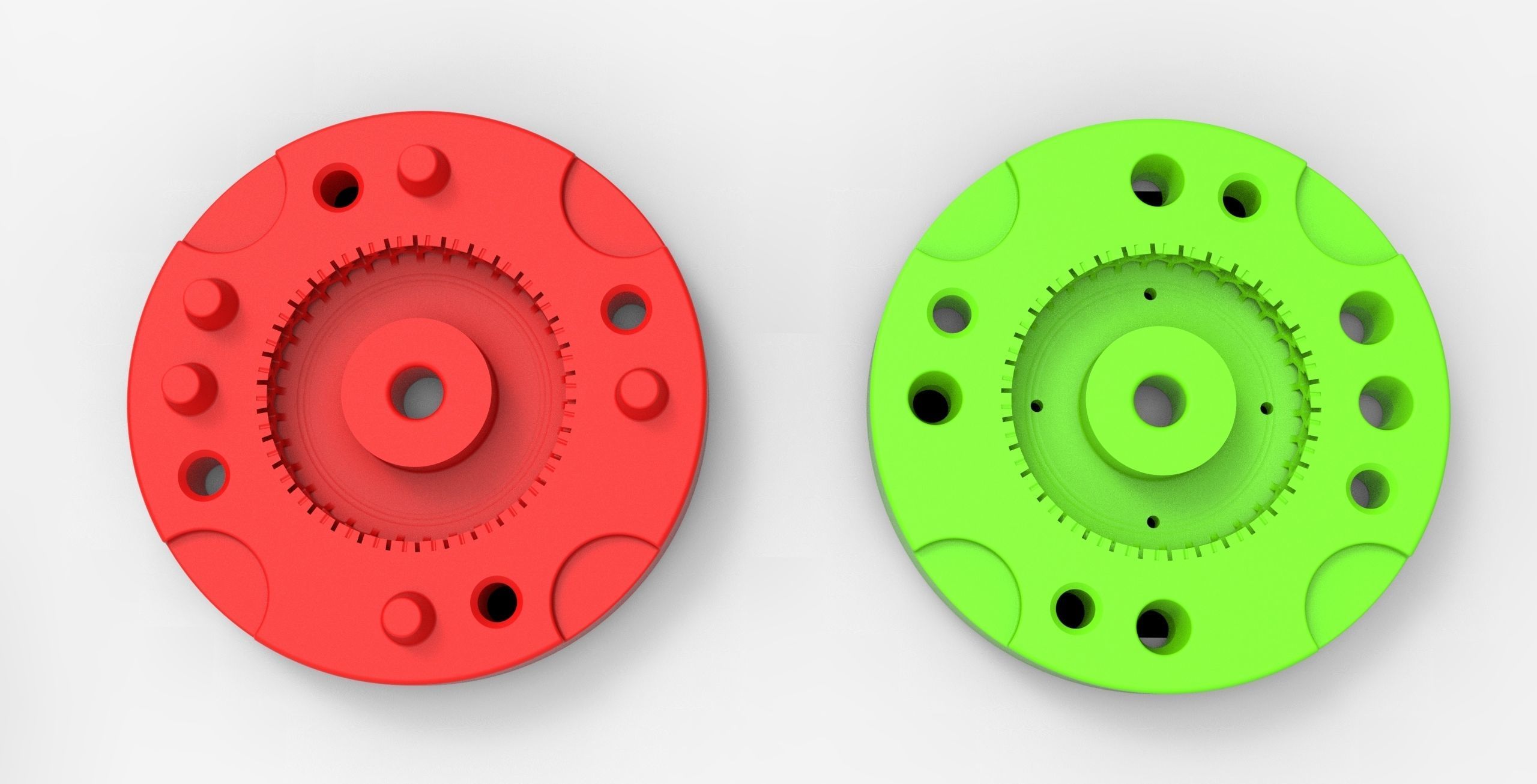 Mold for diecast military truck tire 1 Scale 1 to 25 3D print model_5