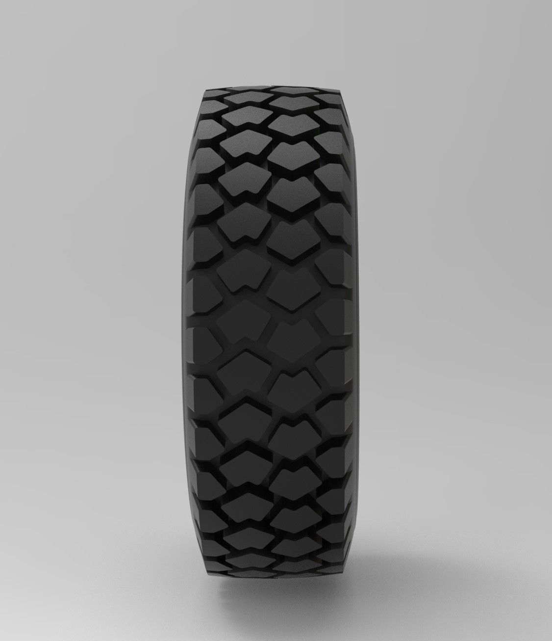 Mold for diecast military truck tire 1 Scale 1 to 25 3D print model_6