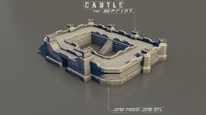 LEGENDARY CASTLE for 3Dprint 3D print model