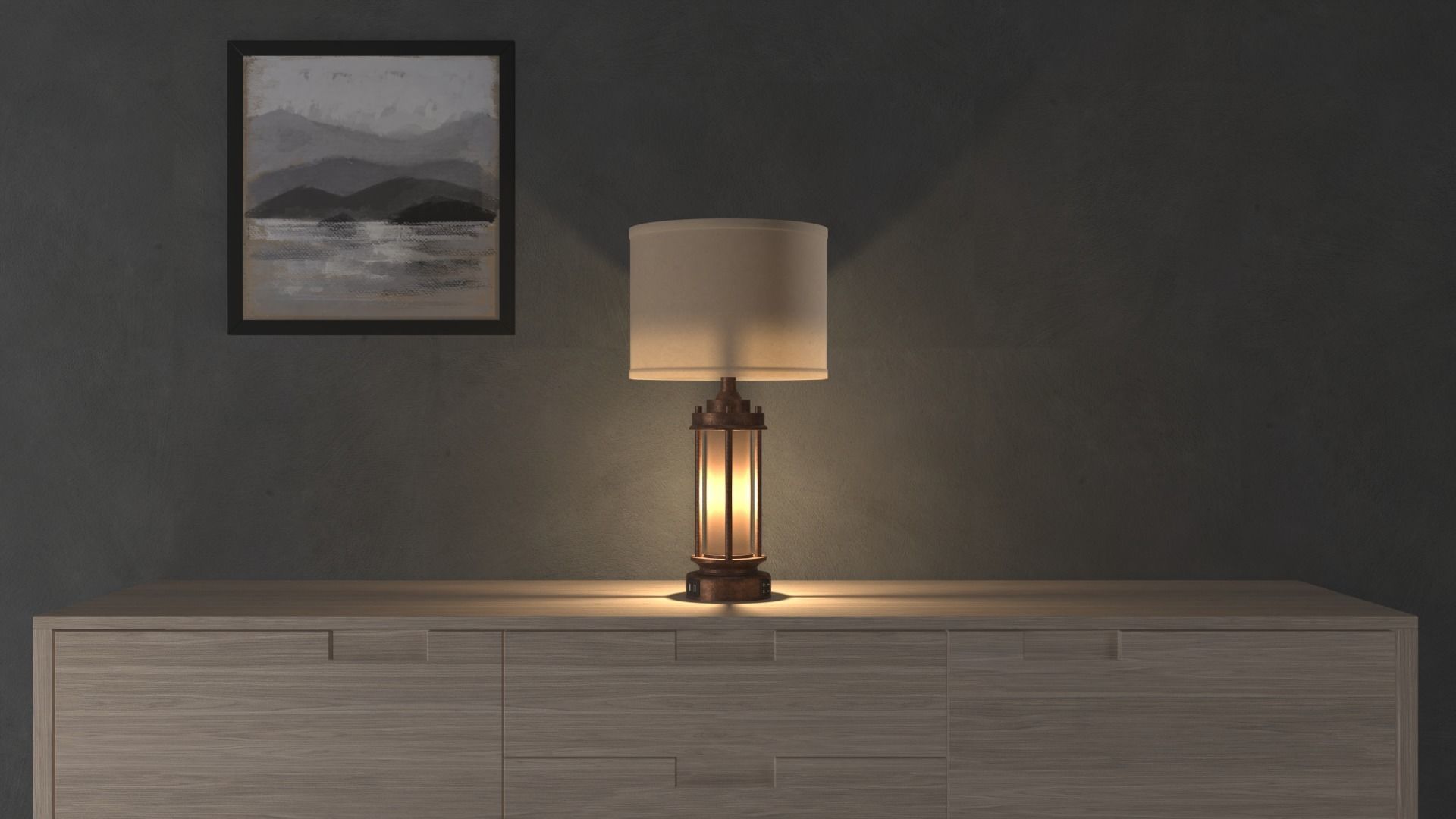  Table lamp 3D model_1