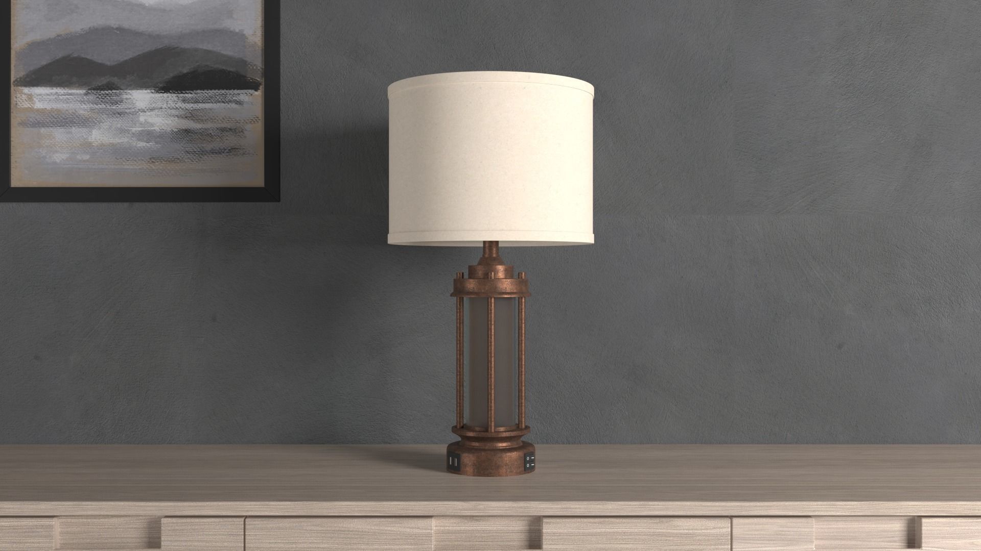  Table lamp 3D model_3
