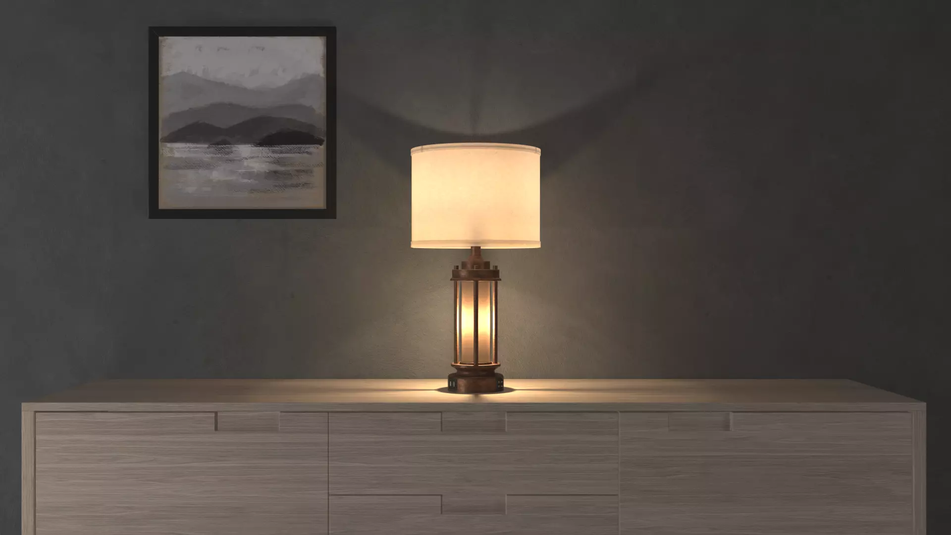  Table lamp 3D model_0