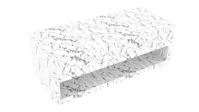 black and white marble table