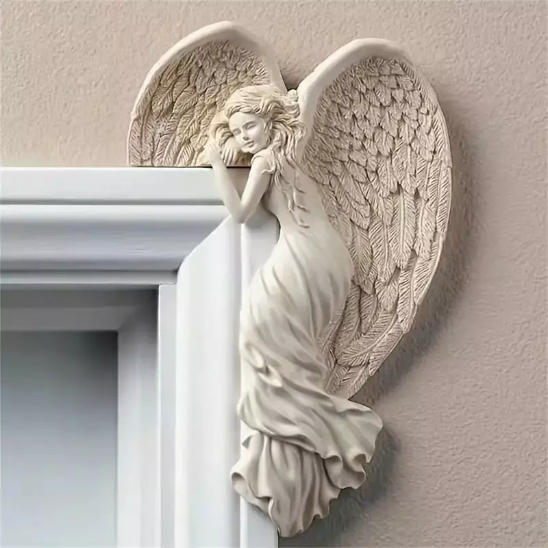 door picture frame angel  left and right model 3D print model_0