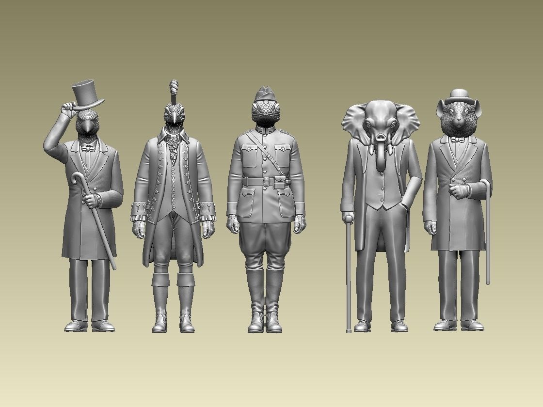 FIGURES ANIMAL 3D print model_1