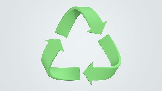 Recycle Sign 3D Icon 3D model