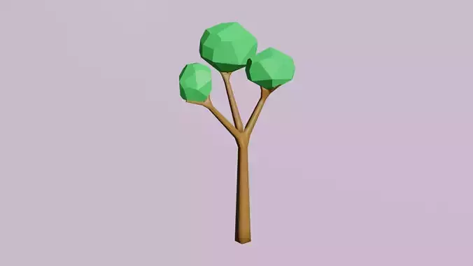 low poly tree