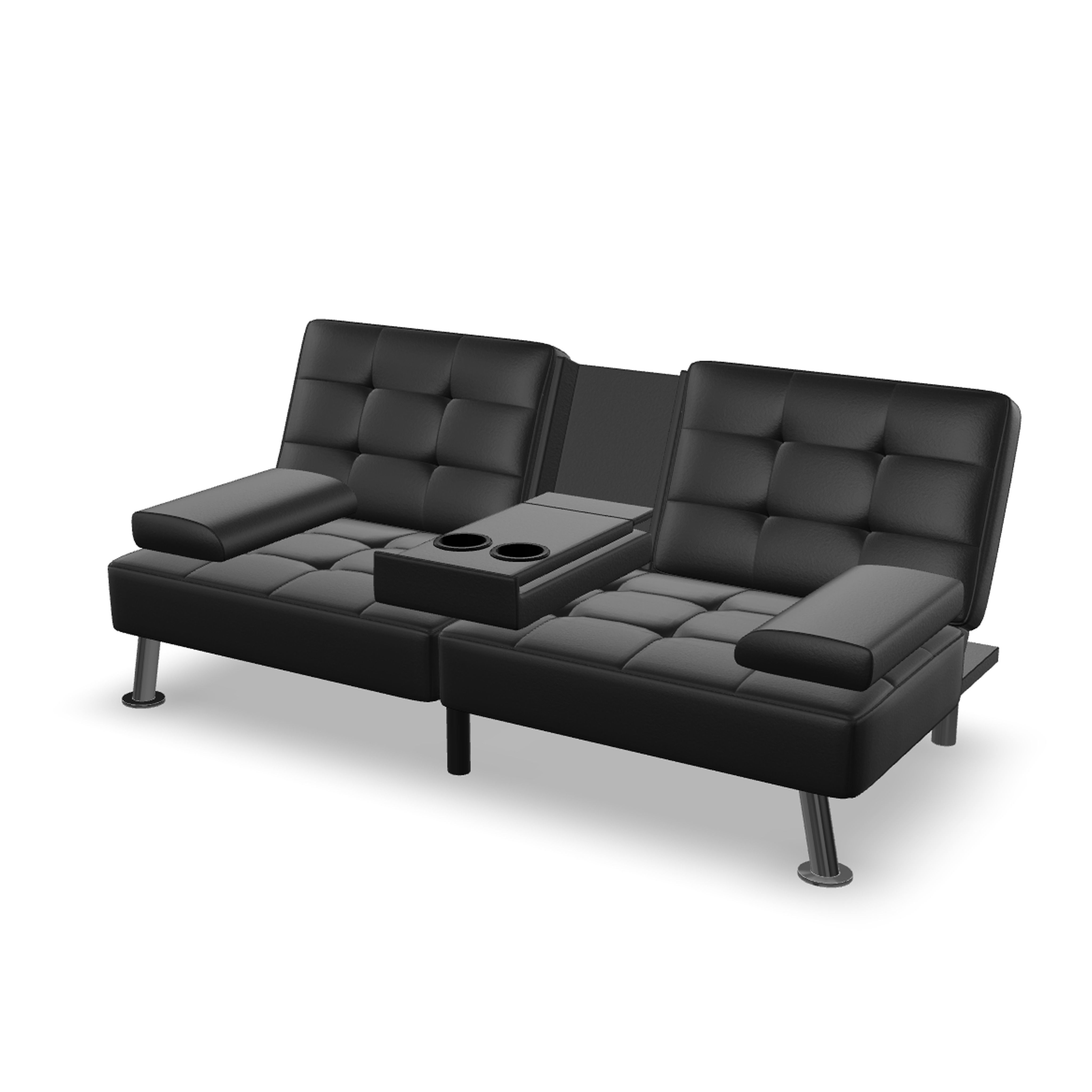 Futon Sofa Bed 3D model_1