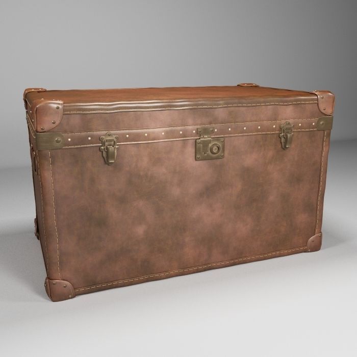S00079 MAYFAIR STEAMER TRUNK Low-poly 3D model_2