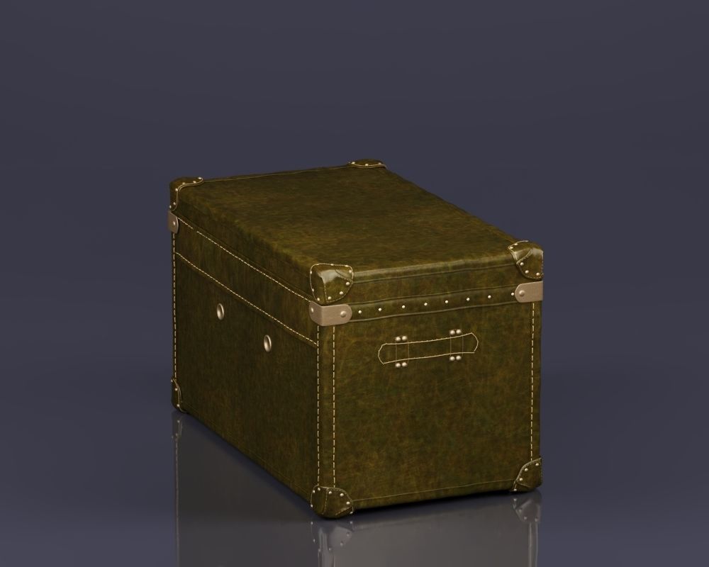 S00079 MAYFAIR STEAMER TRUNK Low-poly 3D model_14