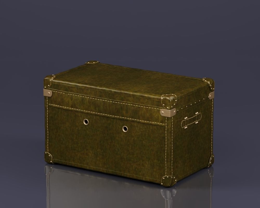 S00079 MAYFAIR STEAMER TRUNK Low-poly 3D model_5