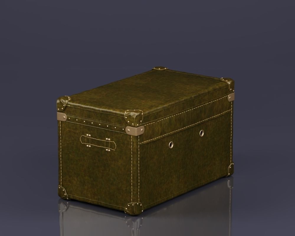 S00079 MAYFAIR STEAMER TRUNK Low-poly 3D model_8