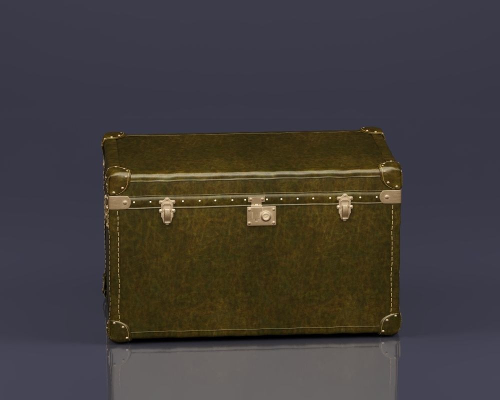 S00079 MAYFAIR STEAMER TRUNK Low-poly 3D model_11