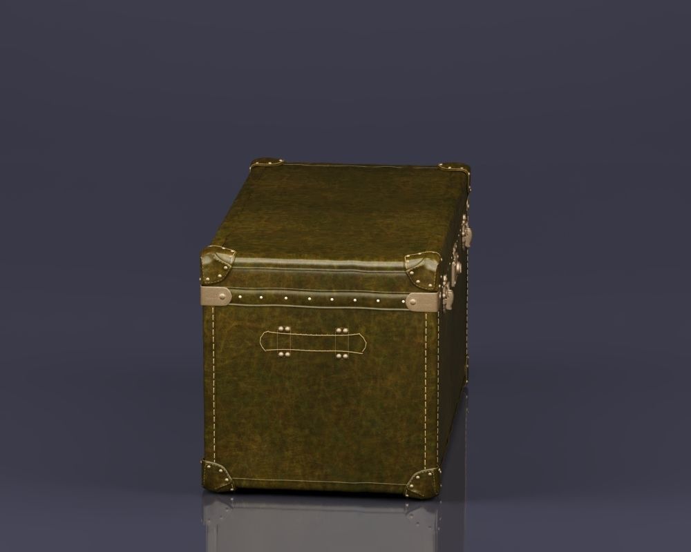 S00079 MAYFAIR STEAMER TRUNK Low-poly 3D model_13