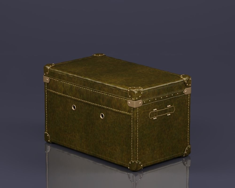 S00079 MAYFAIR STEAMER TRUNK Low-poly 3D model_15