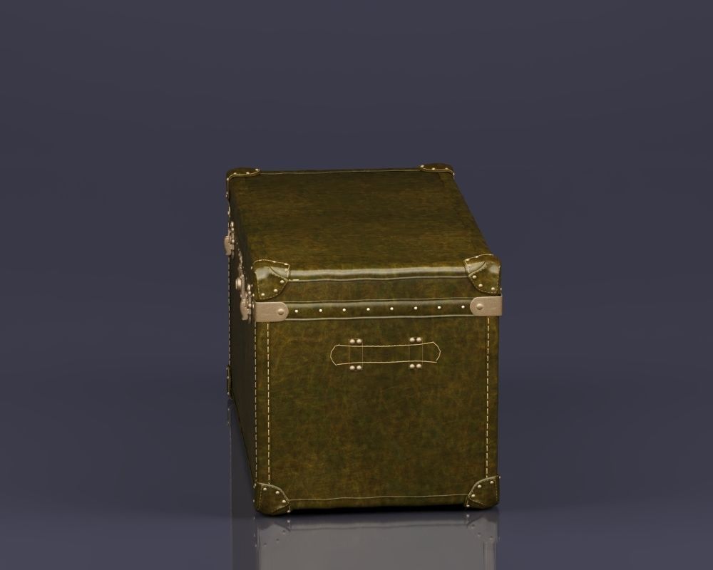 S00079 MAYFAIR STEAMER TRUNK Low-poly 3D model_9