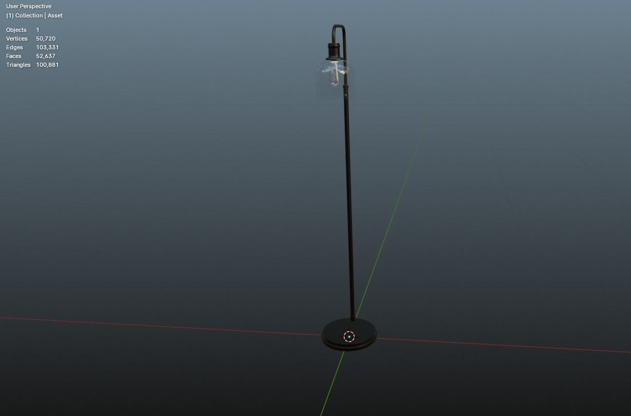 LIGHT FLOOR LAMP 3D model_4