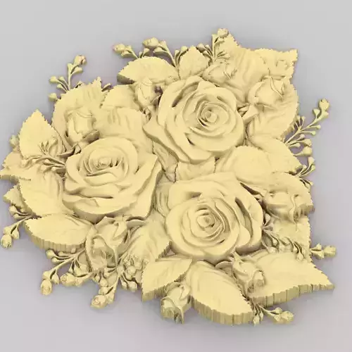 FLORES ROSAS FLOWERS ROSES  3D print model