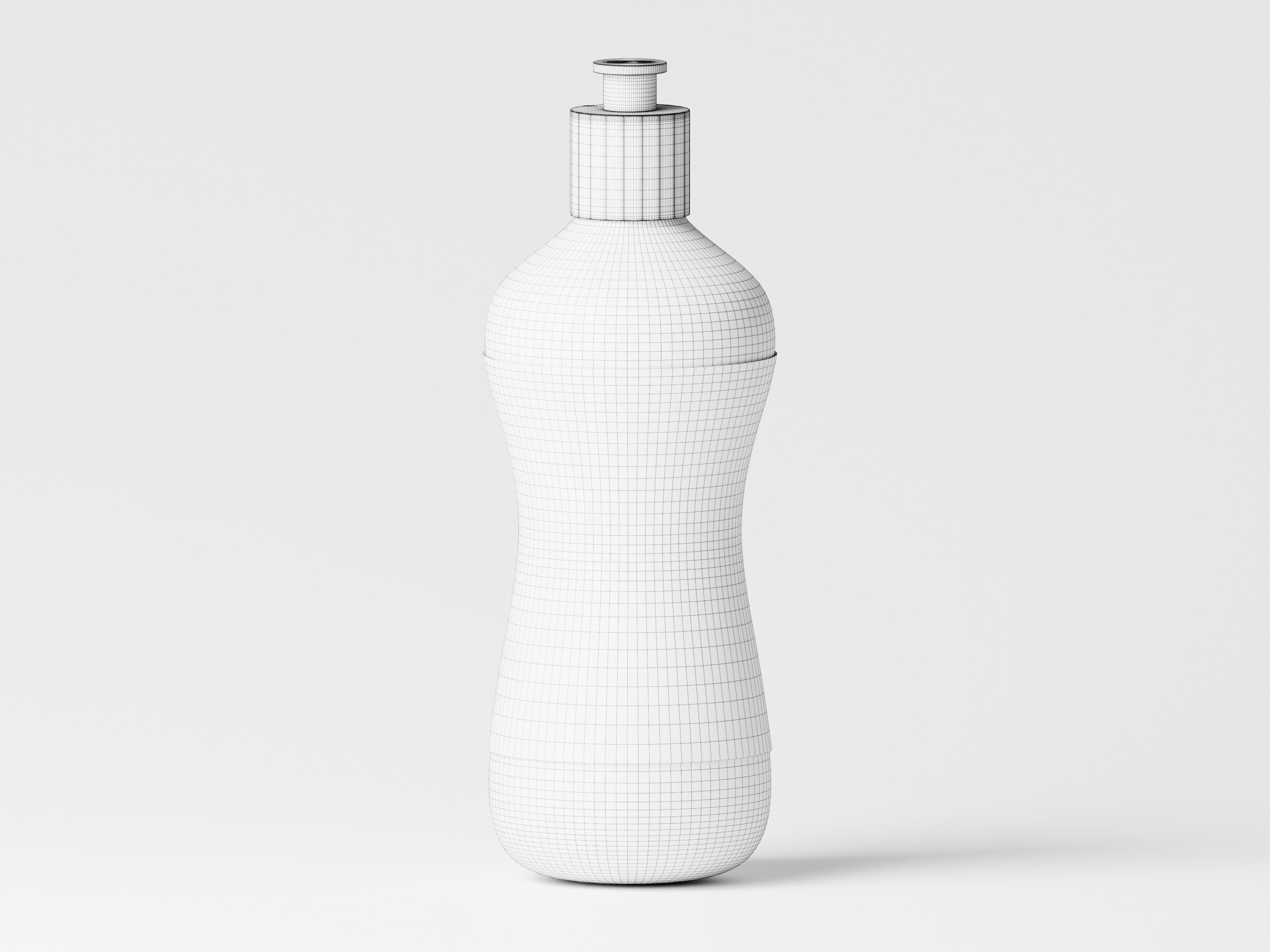 Black Cosmetic Bottle 3D Model Low-poly 3D model_2