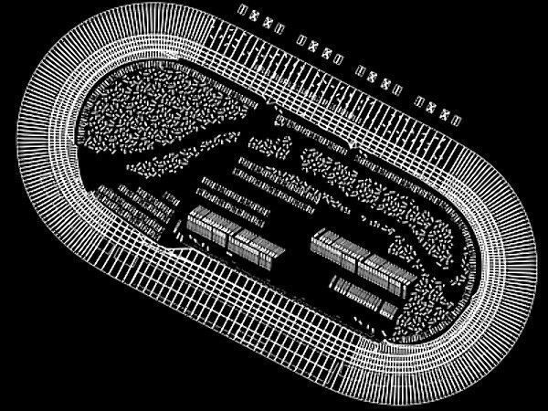 Milwaukee Mile Speedway Game Ready Low-poly 3D model_12