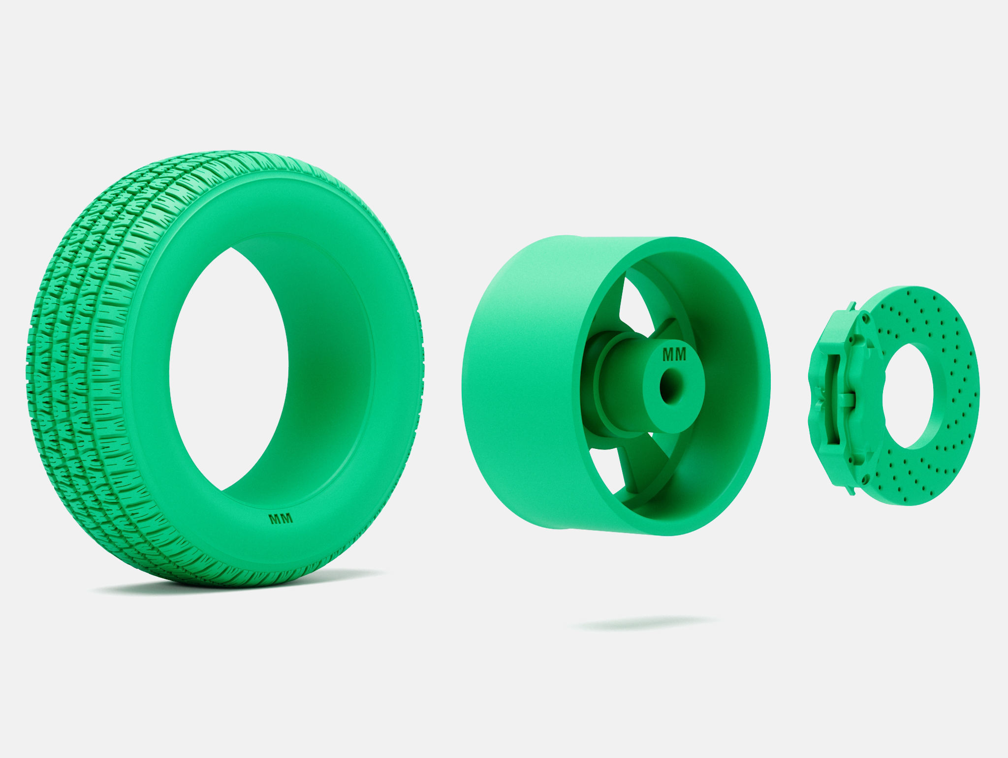 15x8 Pacer Supreme Wheel BFGoodrich Radial Tire 3D print model_4