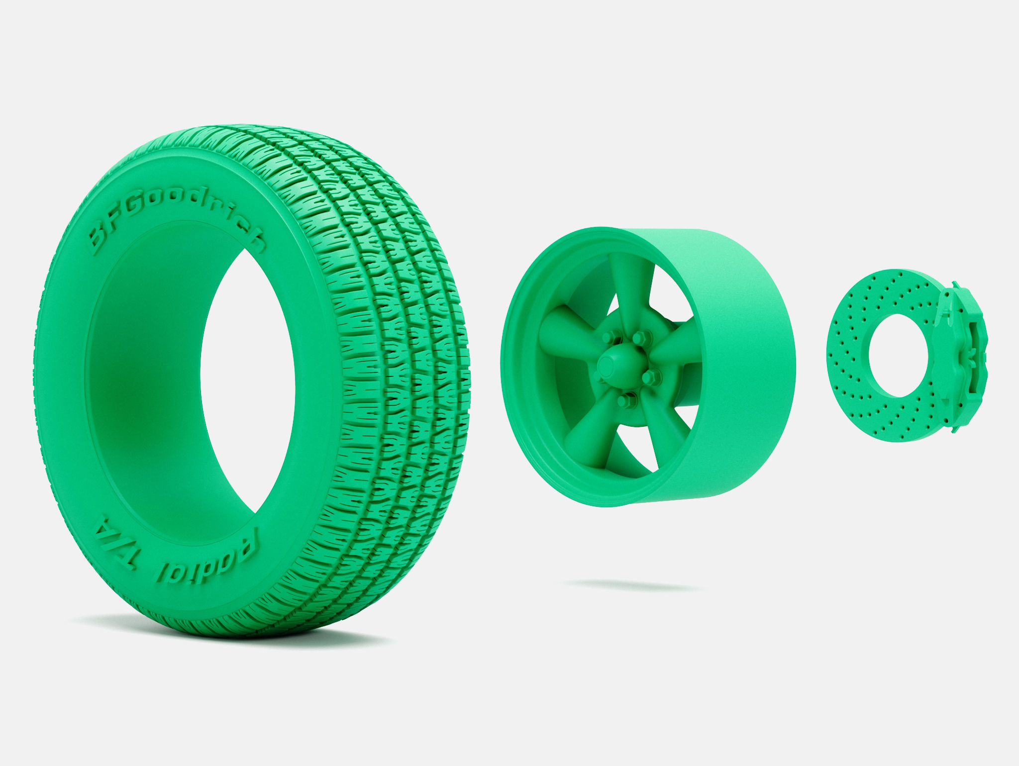 15x8 Pacer Supreme Wheel BFGoodrich Radial Tire 3D print model_3