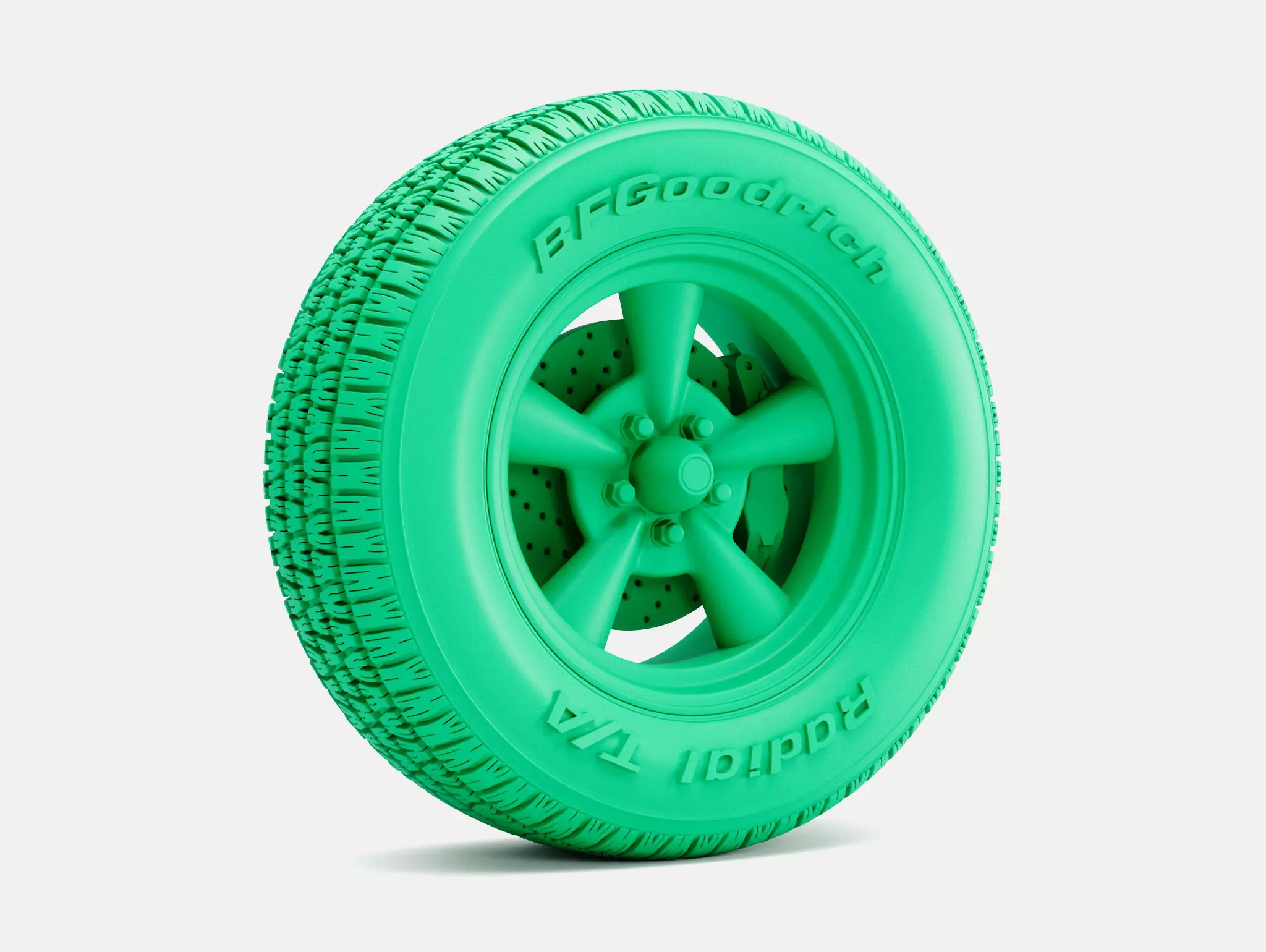 15x8 Pacer Supreme Wheel BFGoodrich Radial Tire 3D print model_0