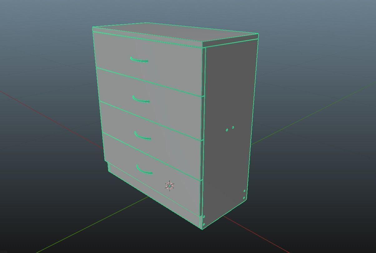 Cabinet 3D model_4