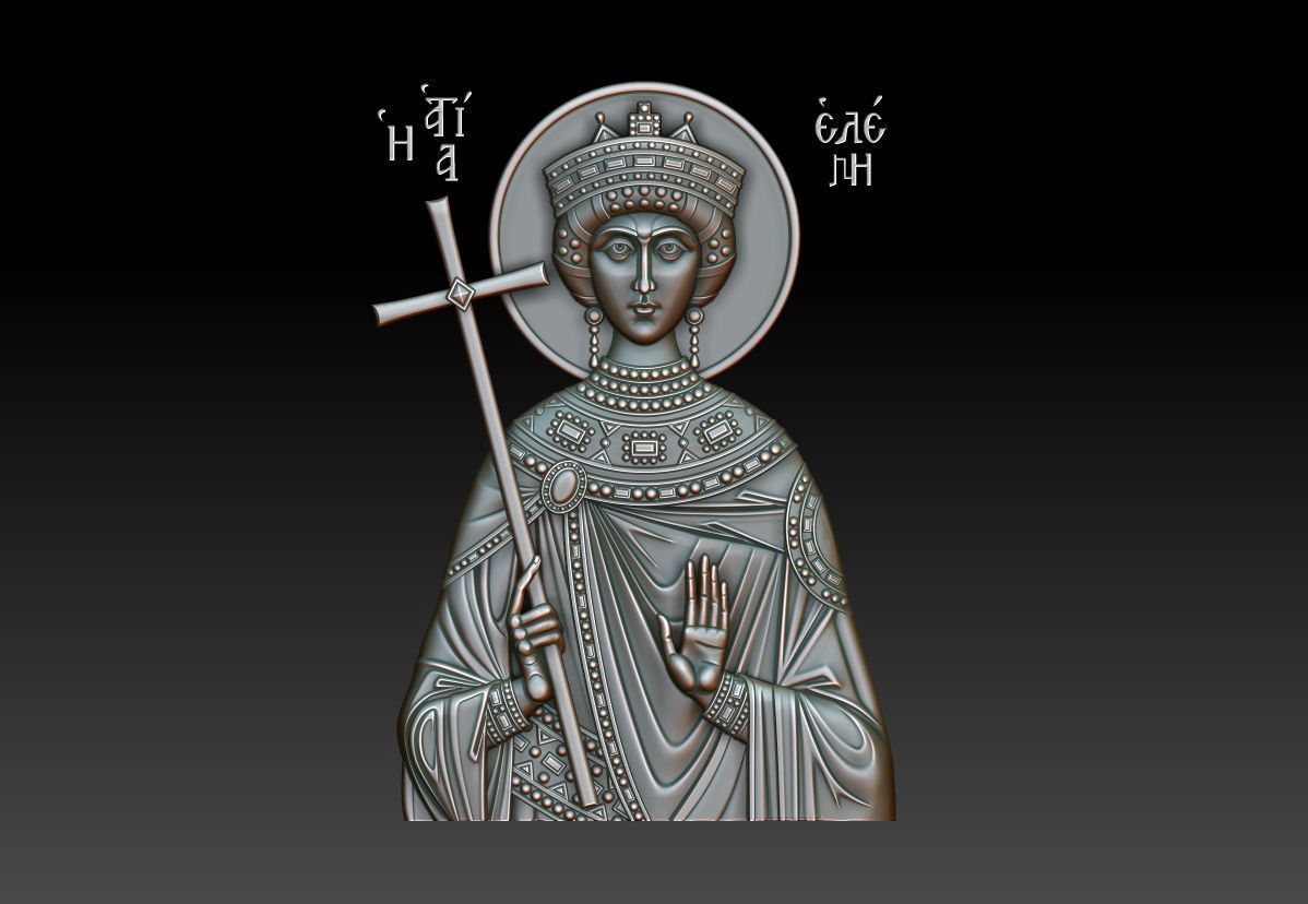  Equal to the Apostles Queen Helena 3D print model_13