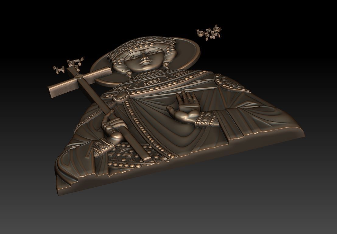  Equal to the Apostles Queen Helena 3D print model_5