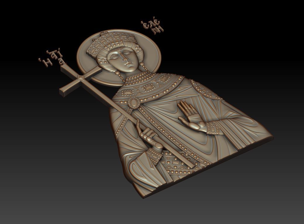  Equal to the Apostles Queen Helena 3D print model_12