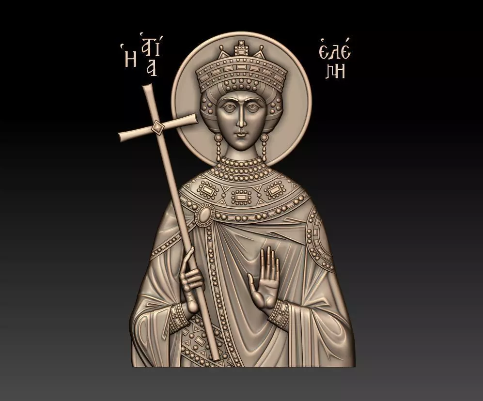  Equal to the Apostles Queen Helena 3D print model_0