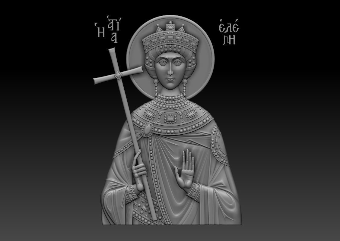  Equal to the Apostles Queen Helena 3D print model_8