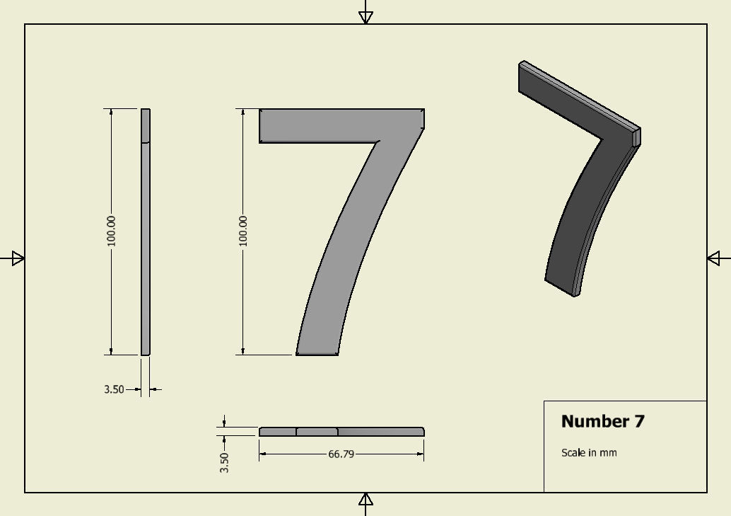 Number 7 3D print model_1